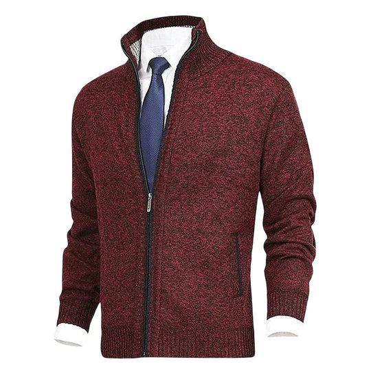 James - Elegant Gebreid Rits Vest