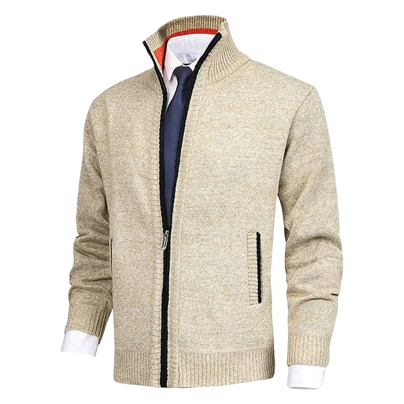 James - Elegant Gebreid Rits Vest