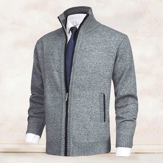 James - Elegant Gebreid Rits Vest