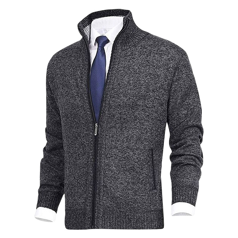 James - Elegant Gebreid Rits Vest