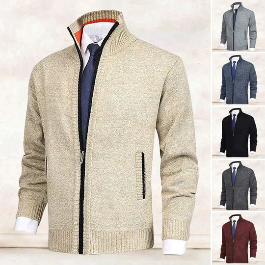James - Elegant Gebreid Rits Vest