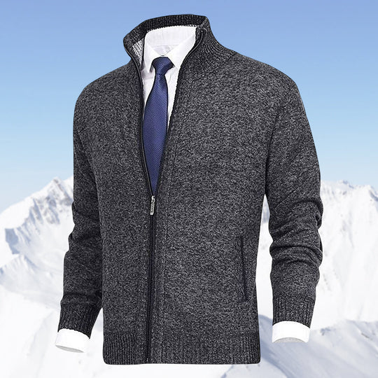 James - Elegant Gebreid Rits Vest