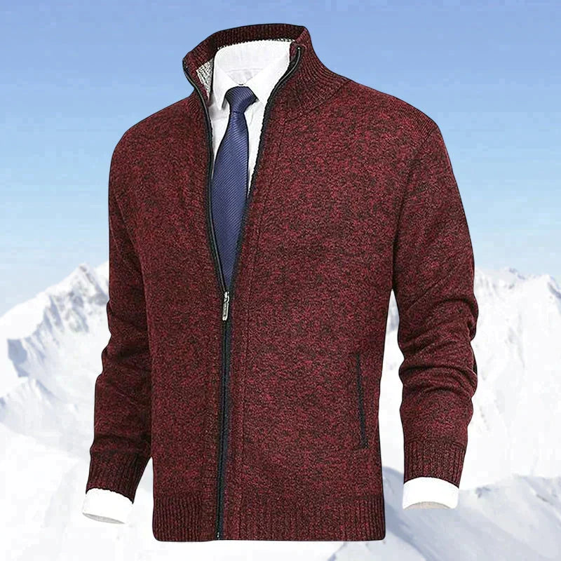 James - Elegant Gebreid Rits Vest