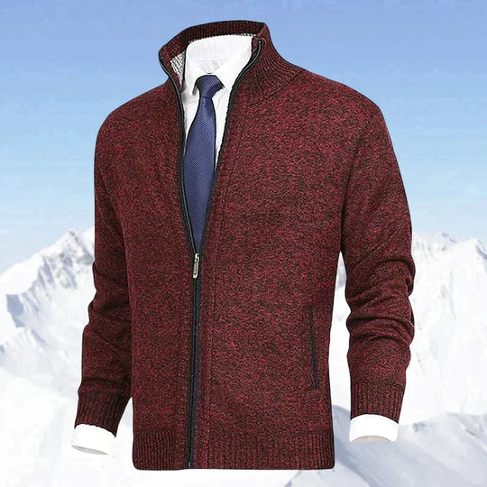James - Elegant Gebreid Rits Vest