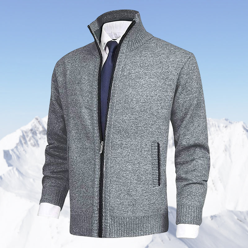 James - Elegant Gebreid Rits Vest