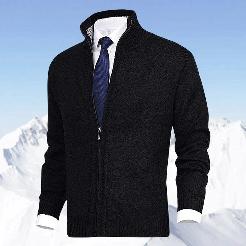 James - Elegant Gebreid Rits Vest