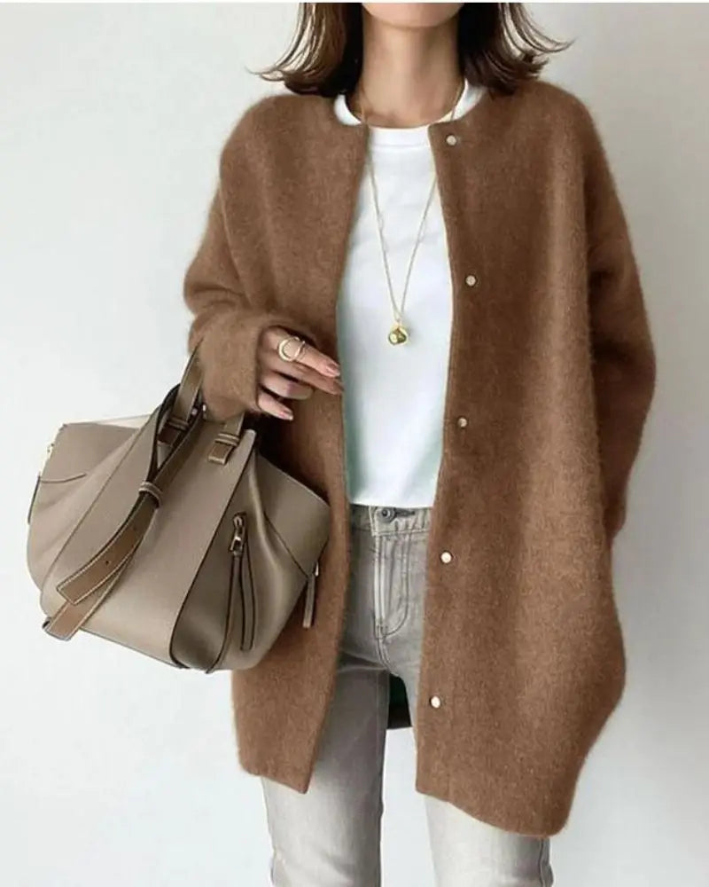 Brigitte - Elegant Lang Wollen Vest