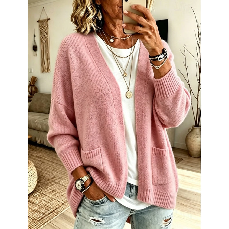 Nathalie - Stijlvol Oversized Gebreid Vest