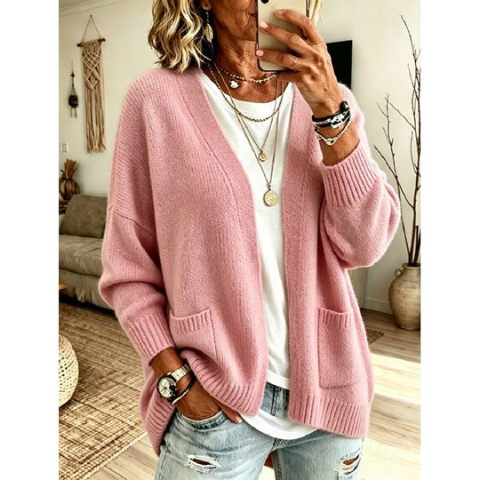 Nathalie - Stijlvol Oversized Gebreid Vest