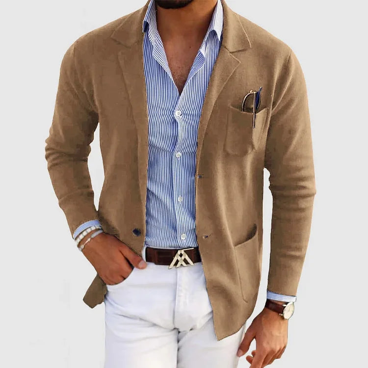 Roberto | Stijlvolle Zachte Slim Fit Blazer