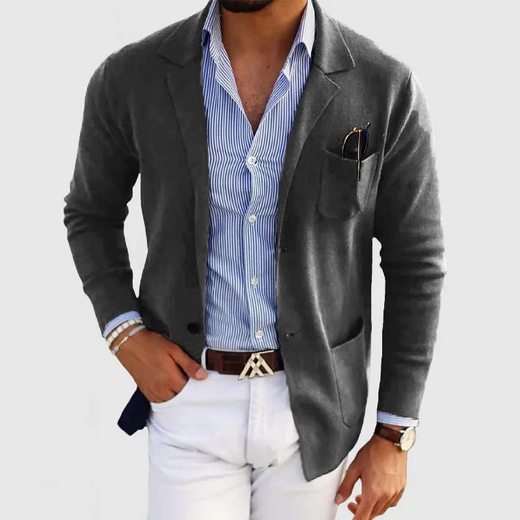 Roberto | Stijlvolle Zachte Slim Fit Blazer