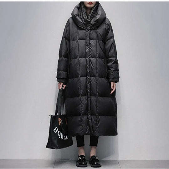 Sylvia - Elegante Oversized Gewatteerde Winterjas