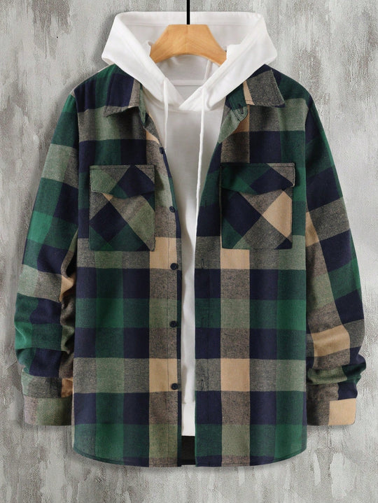 Theo - Stijlvol Oversized Geruit Overhemd