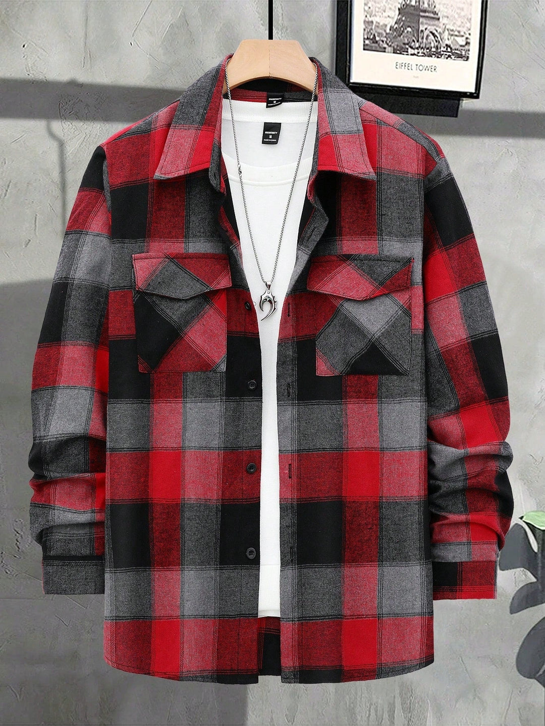 Theo - Stijlvol Oversized Geruit Overhemd