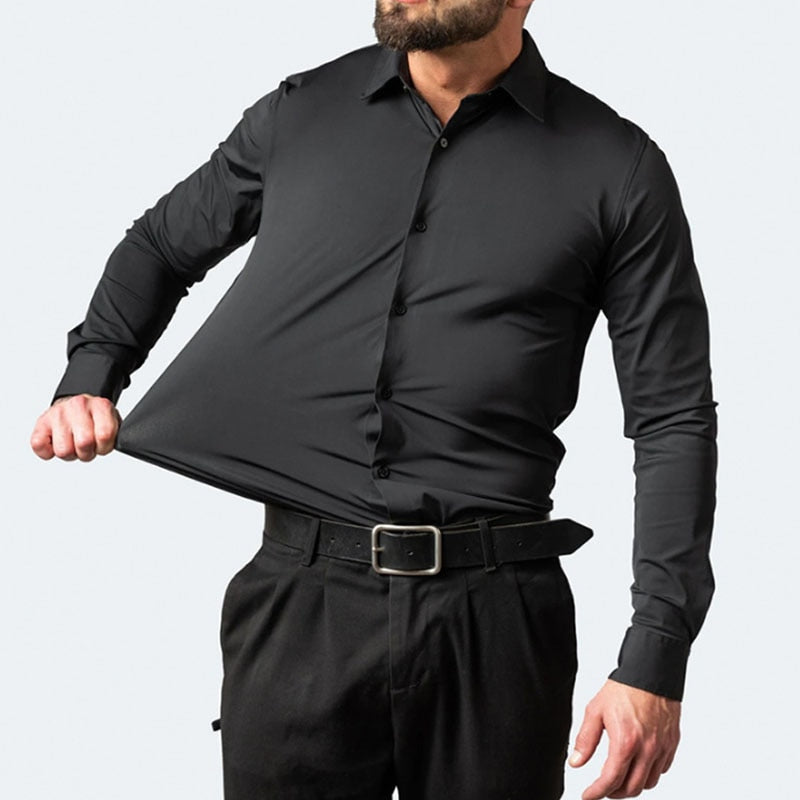 James | Stijlvol Slim Fit Stretch Overhemd