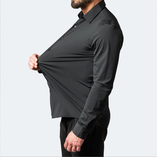 James | Stijlvol Slim Fit Stretch Overhemd