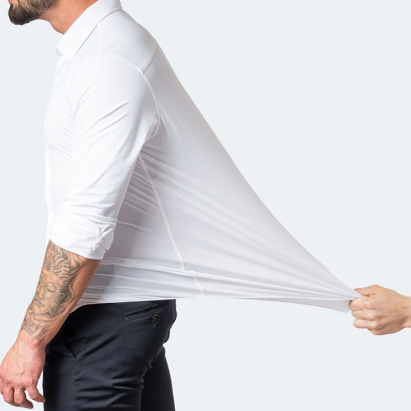 James | Stijlvol Slim Fit Stretch Overhemd