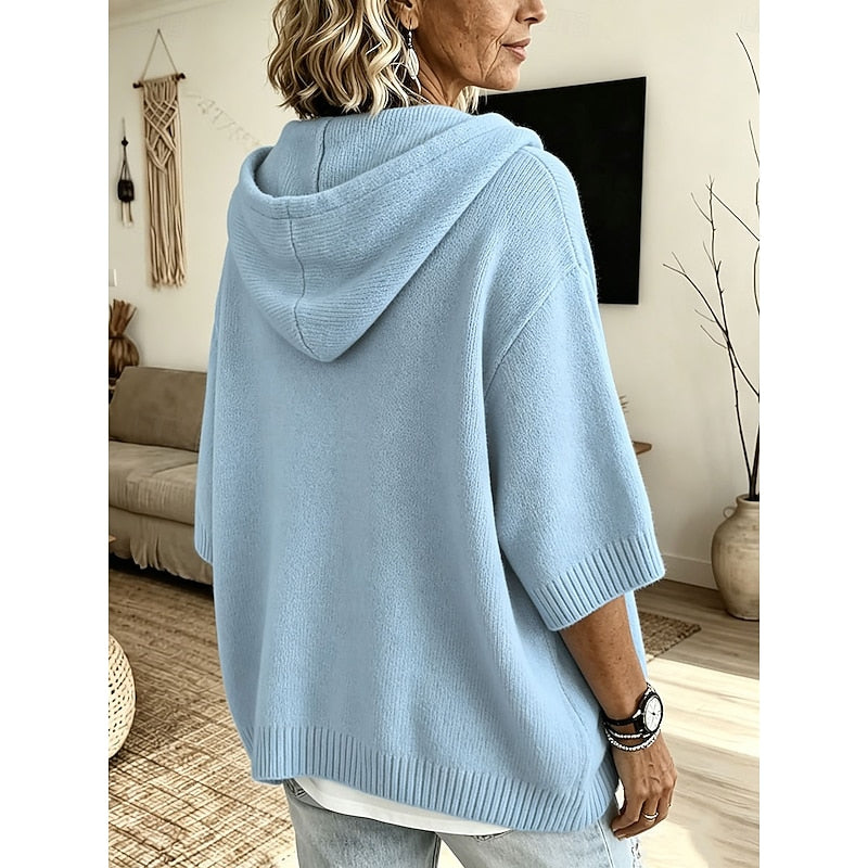 Catherine - Stijlvolle Oversized Gebreide Hoodie