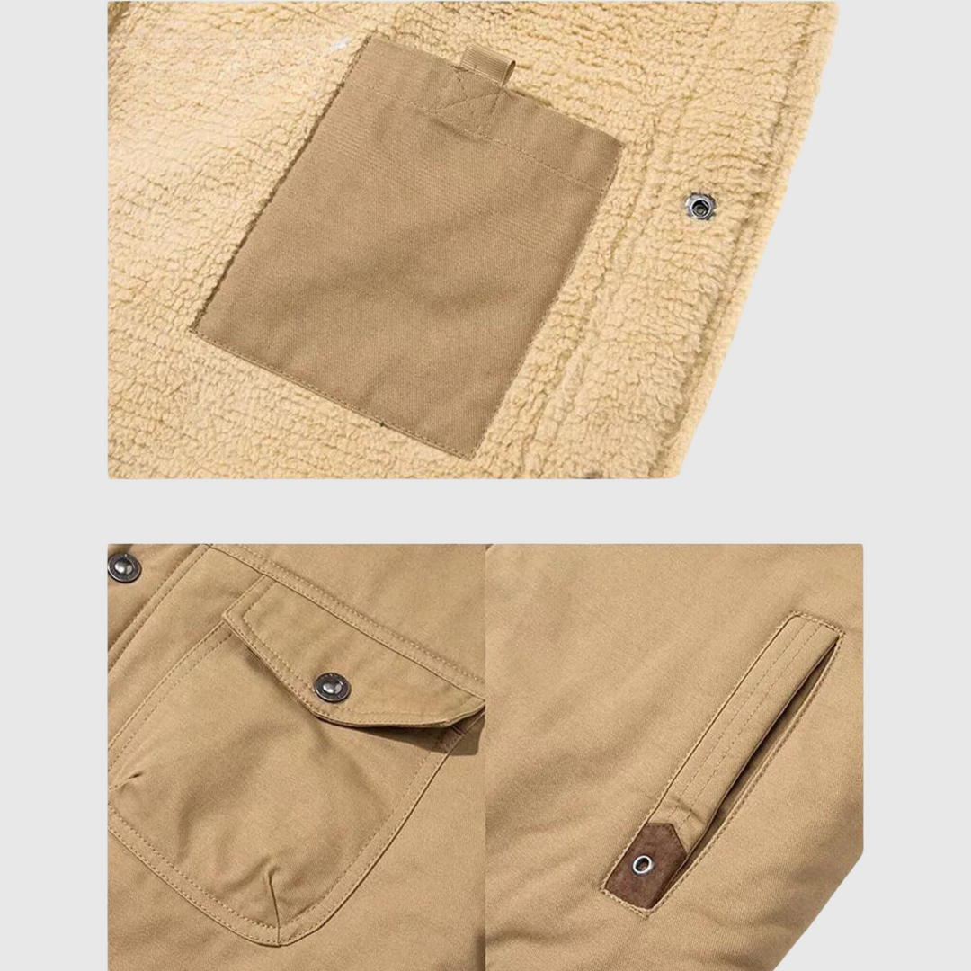 Riccardo | Casual Warme Gevoerde Teddy Jas