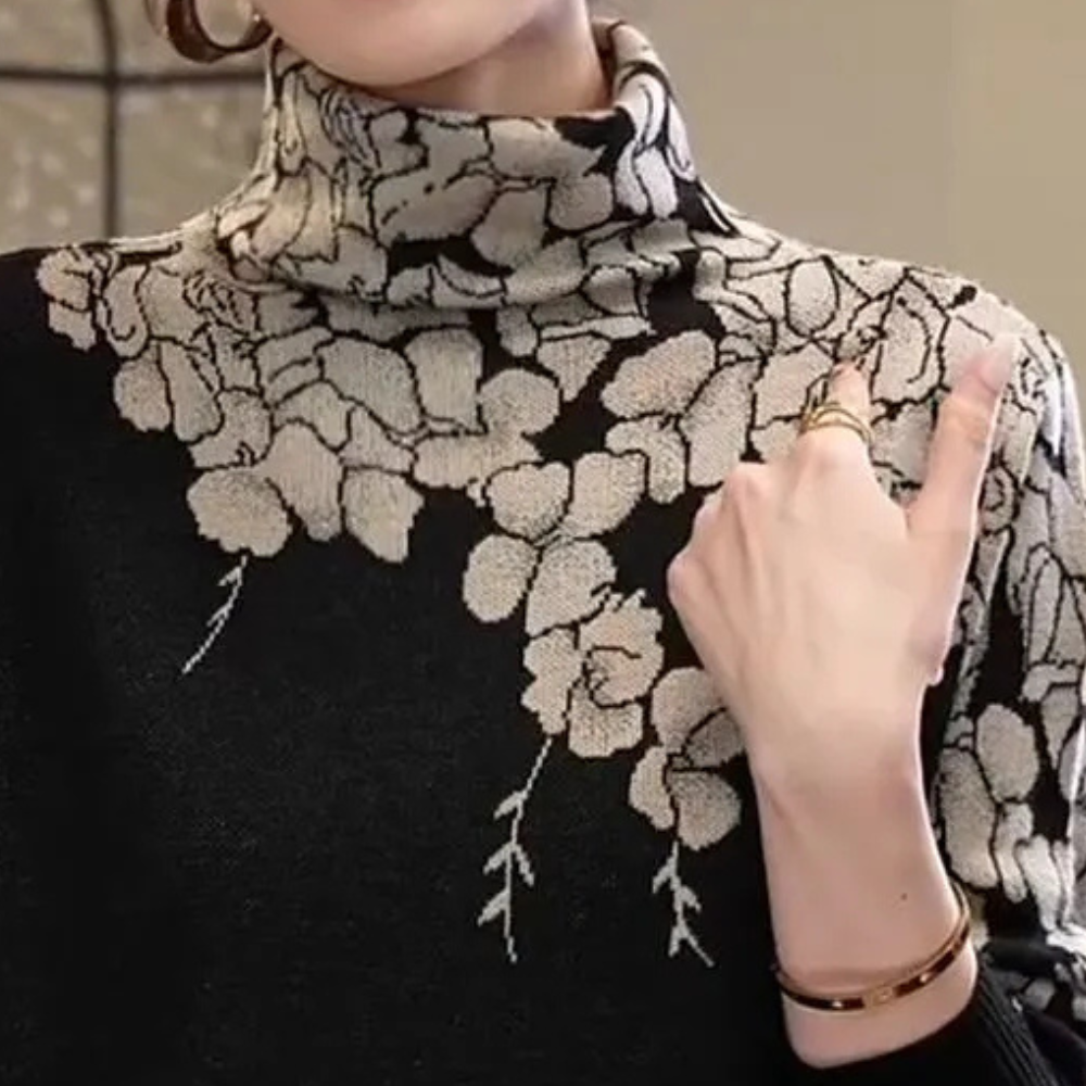 Dames Coltrui Zacht Bloemenpatroon Chic en Elegant