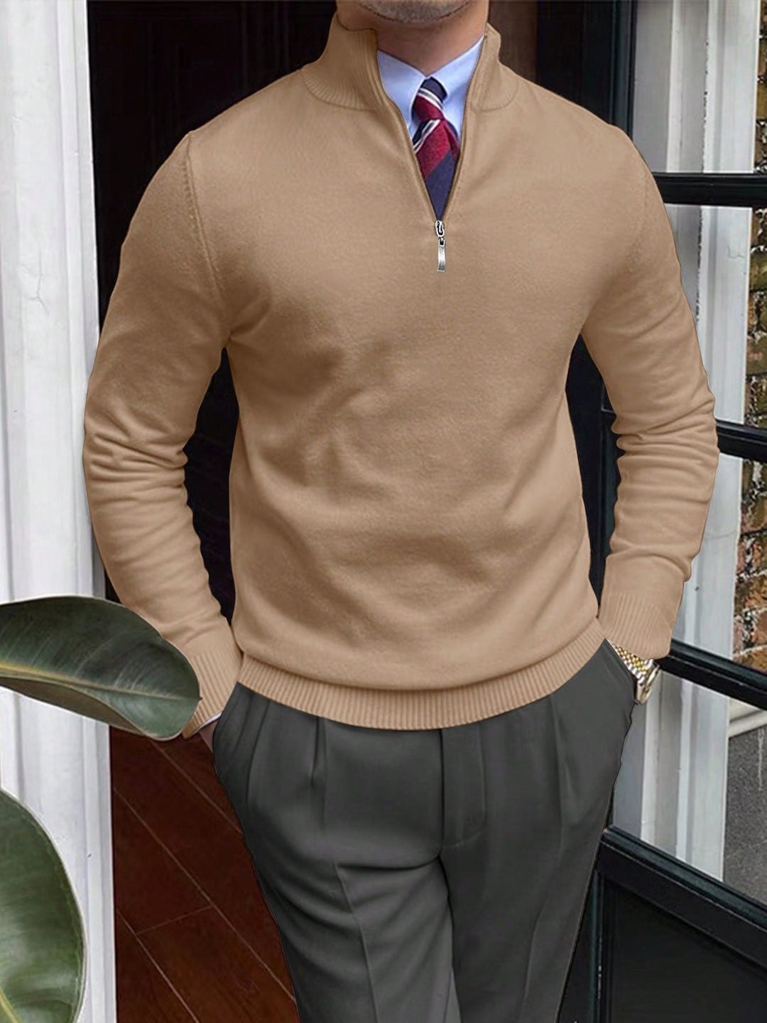 Elliot - Elegante Wollen Rits Trui