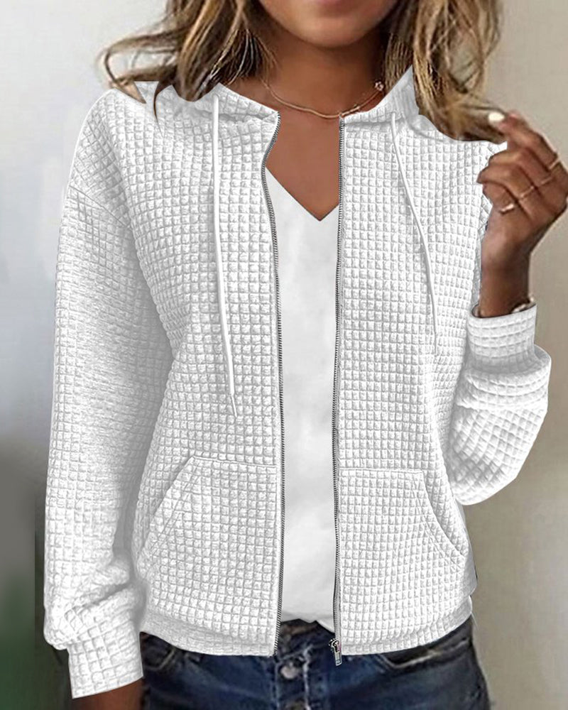 Fleur - Casual Gebreide Capuchon Vest
