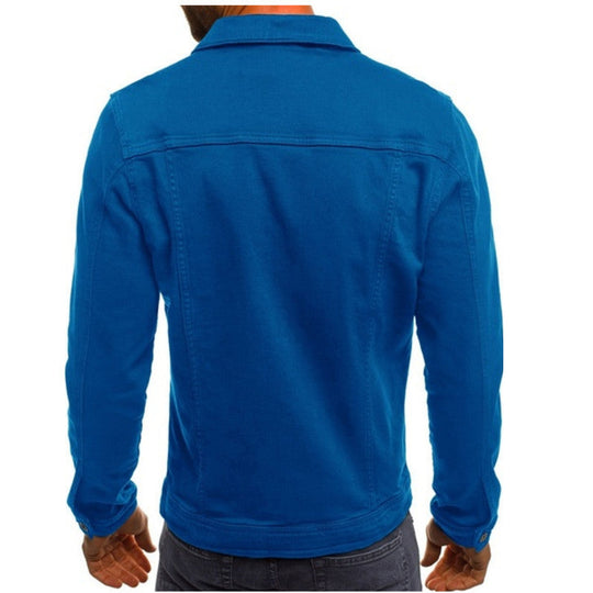 Henry - Stijlvolle Denim Spijker Jas
