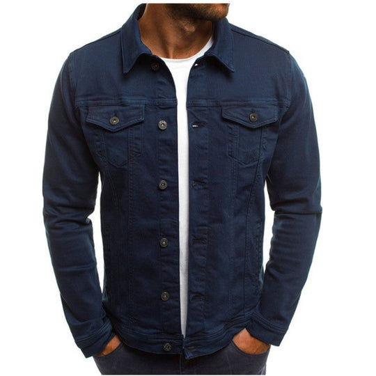Henry - Stijlvolle Denim Spijker Jas