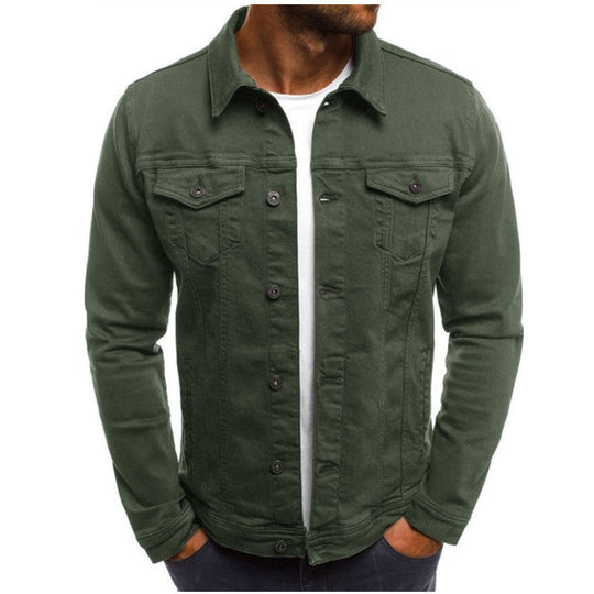 Henry - Stijlvolle Denim Spijker Jas