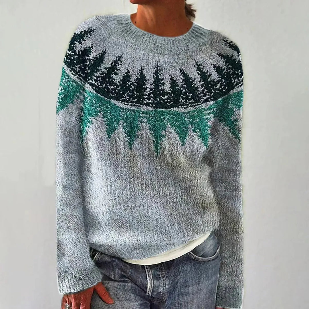 Nathalie - Stijlvolle Vintage Gebreide Trui