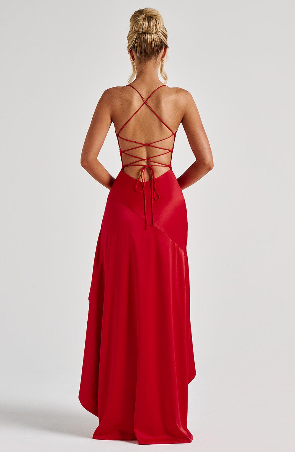 Charlotte - Elegante Satijnen Maxi Jurk met Split