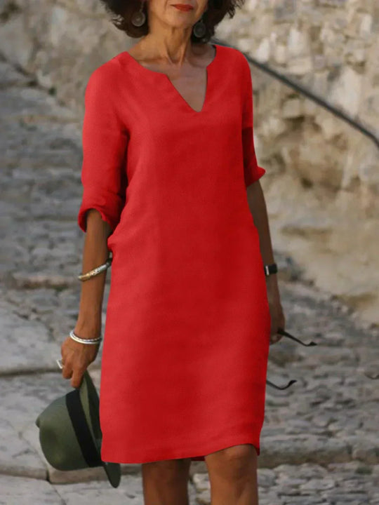 Linnen Jurk Dames Casual - Mia