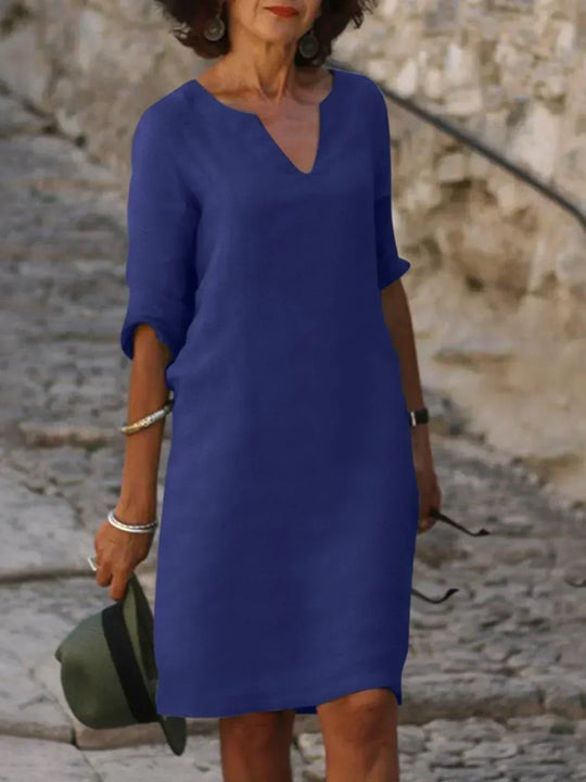 Linnen Jurk Dames Casual - Mia