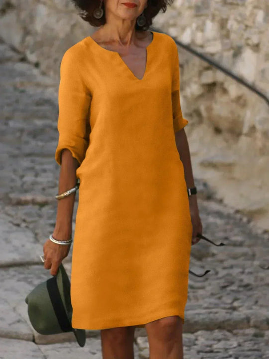 Linnen Jurk Dames Casual - Mia