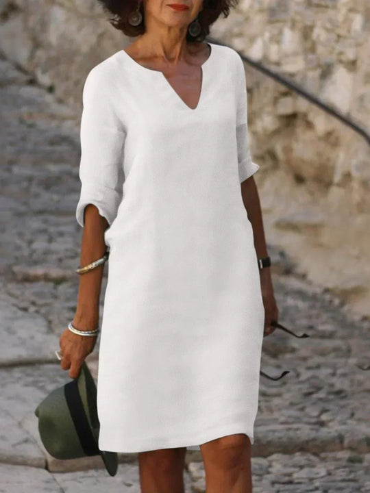 Linnen Jurk Dames Casual - Mia