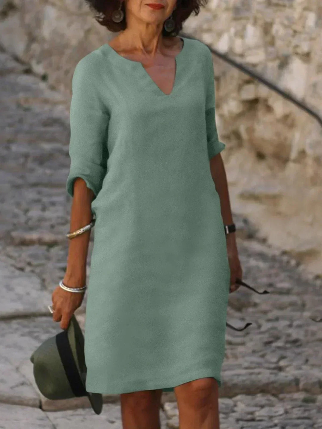 Linnen Jurk Dames Casual - Mia