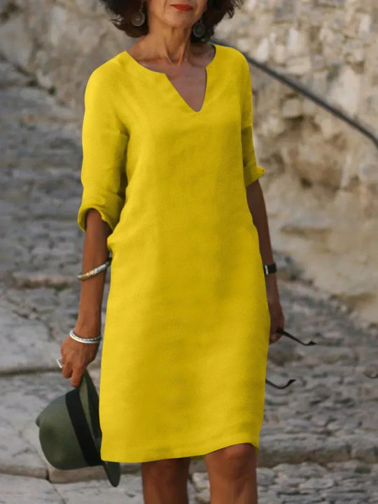 Linnen Jurk Dames Casual - Mia