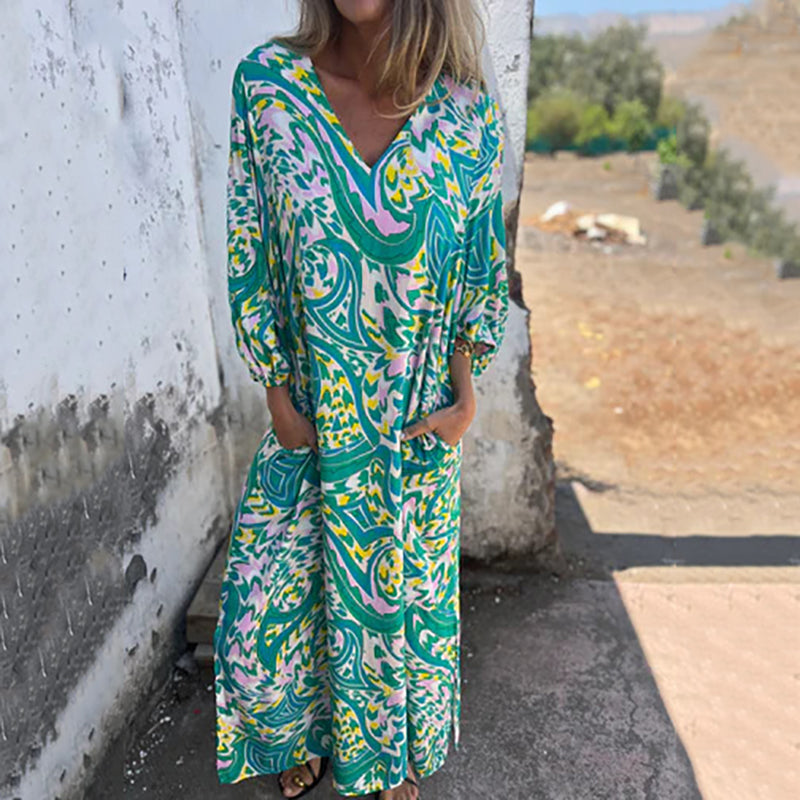 Maud - Luchtige Boho Maxi Jurk Dames