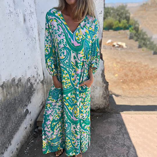 Maud - Luchtige Boho Maxi Jurk Dames