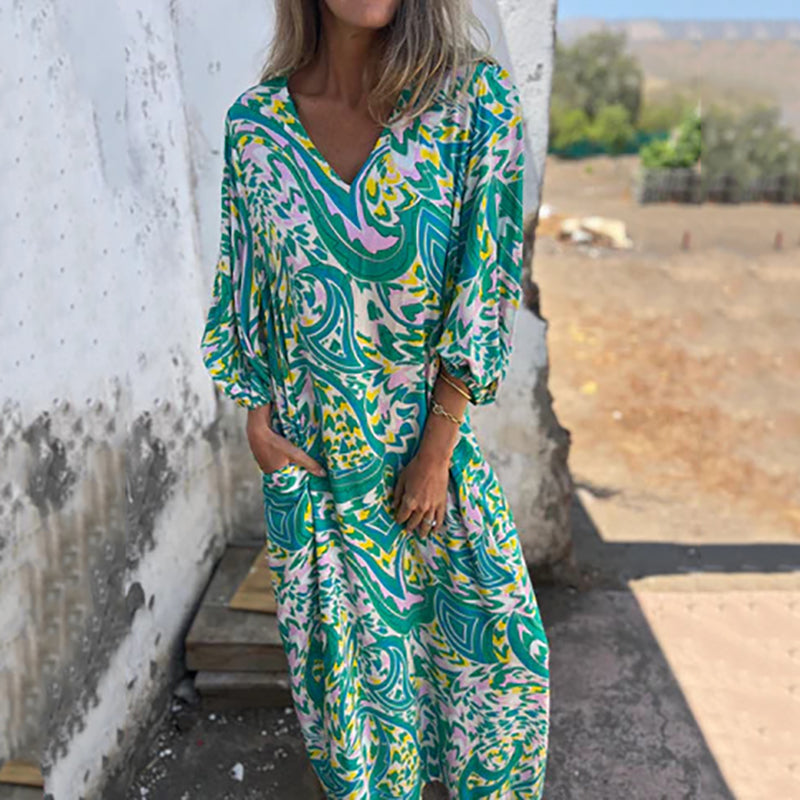 Maud - Luchtige Boho Maxi Jurk Dames