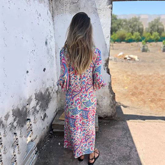 Maud - Luchtige Boho Maxi Jurk Dames