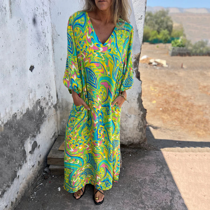 Maud - Luchtige Boho Maxi Jurk Dames
