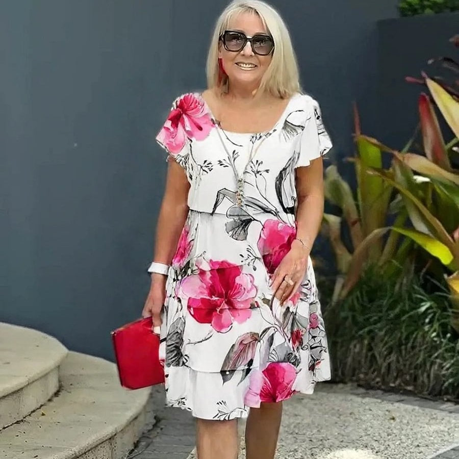 Lagenjurk Dames Met Bloemenprint - Aria