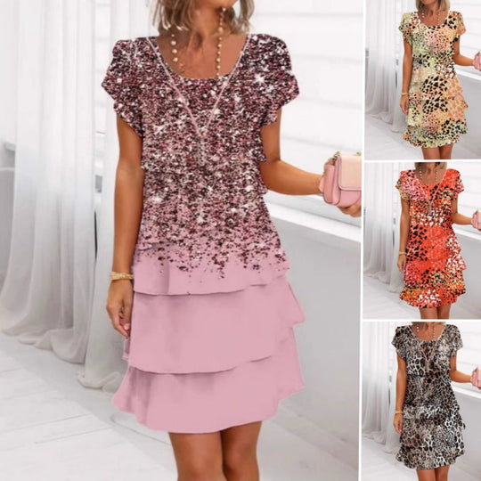 Mila | Korte Jurk Dames Met Luipaardprint