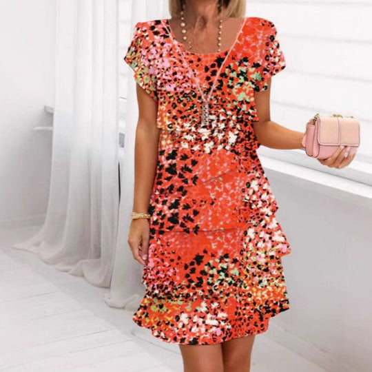 Mila | Korte Jurk Dames Met Luipaardprint