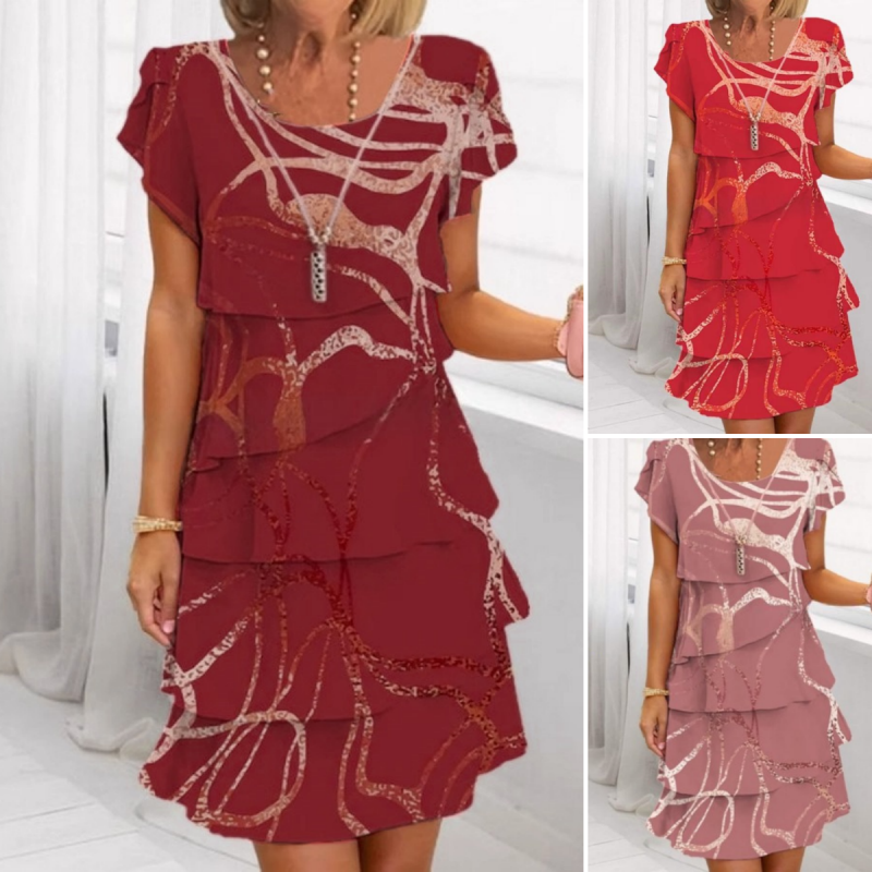 Gelaagde Jurk Dames Elegant - Lisa