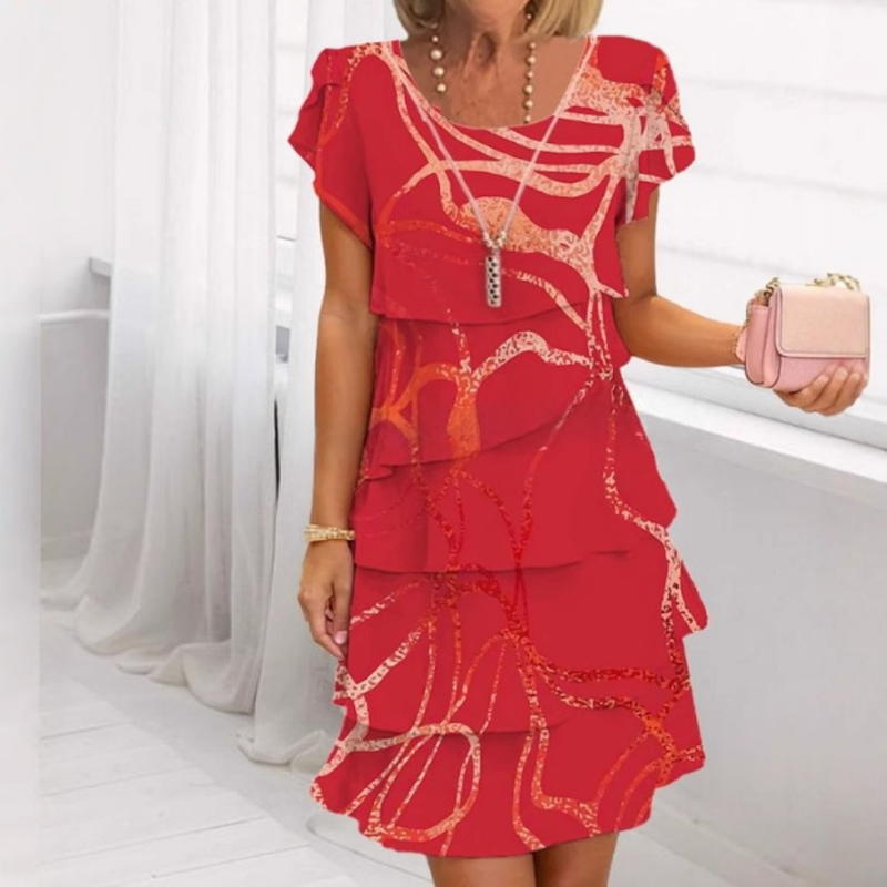 Gelaagde Jurk Dames Elegant - Lisa