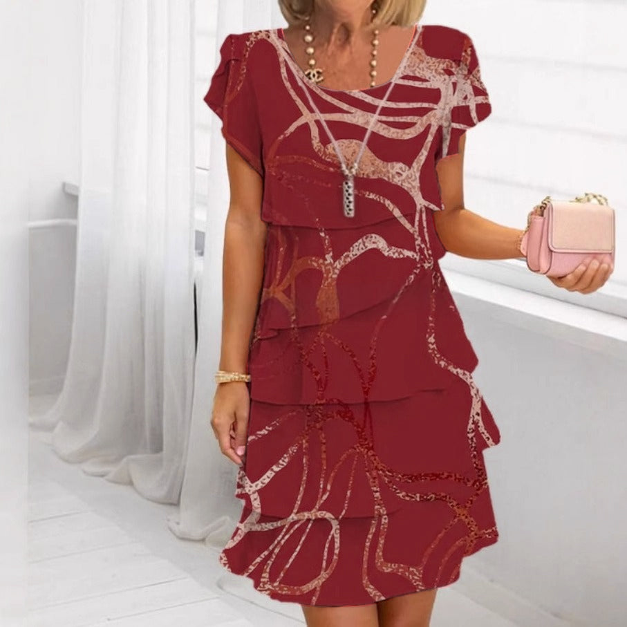 Gelaagde Jurk Dames Elegant - Lisa