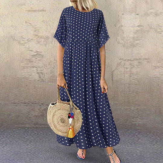 Joy | Boho Maxi Jurk Dames Met Stippen