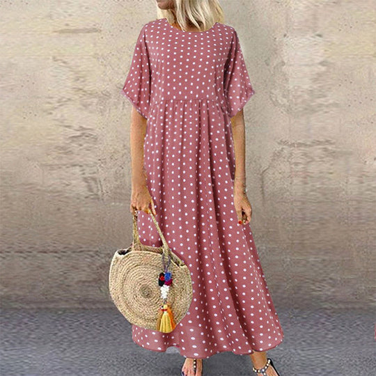 Joy | Boho Maxi Jurk Dames Met Stippen